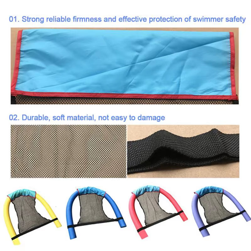 Floating Pool Water Hammock Float Lounger Floating Toys Inflatable Pool Float Pool Chair (Floating Rods Are Not Included)