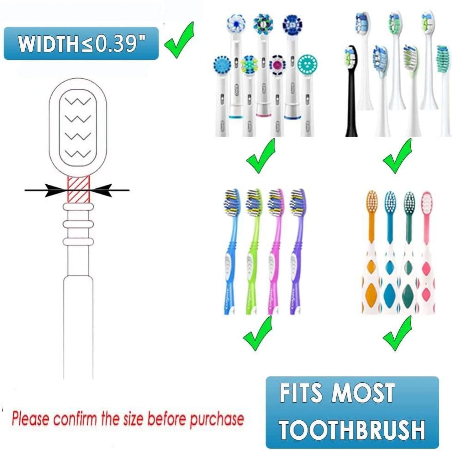 Wall Mounted Toothbrush Holder with Toothpaste Dispenser, Electric Toothbrush Holder for Bathroom, Smart Clean Toothbrush Organizer with 5 Brush Slots, Toothbrush Organizer for Ladies Baby Family