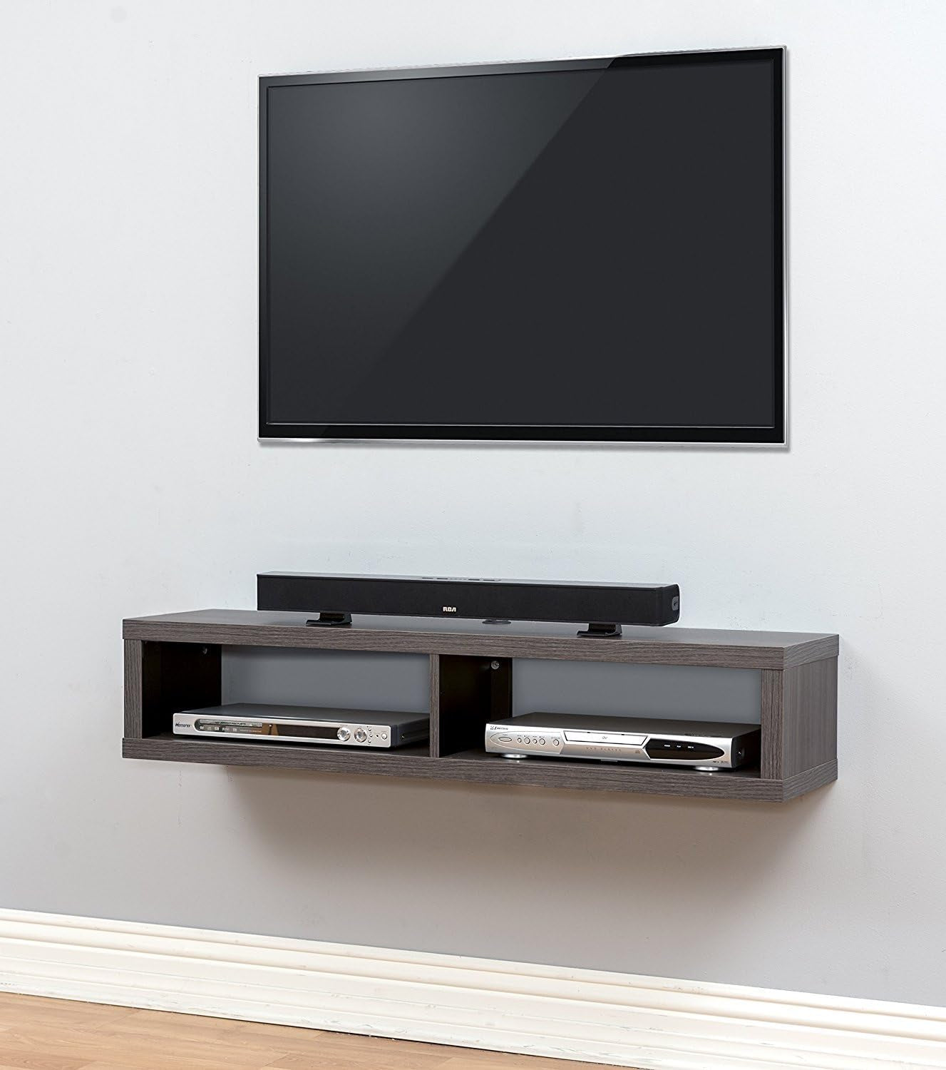 Floating TV Console, 48", Skyline Walnut