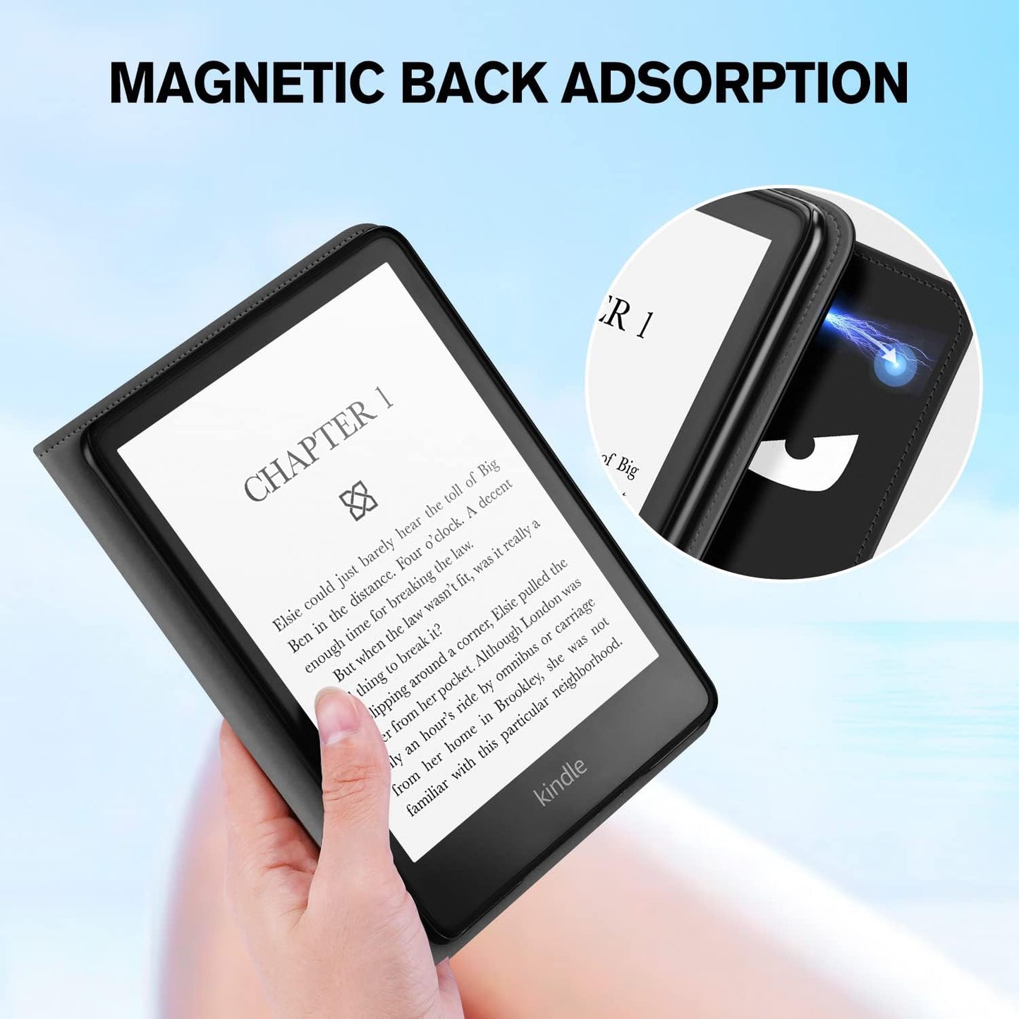Stand Case for 6.8" Kindle Paperwhite 11Th Generation 2021 and Kindle Paperwhite Signature Edition, Premium PU Leather Cover with Auto Wake/Sleep, Angry Expression