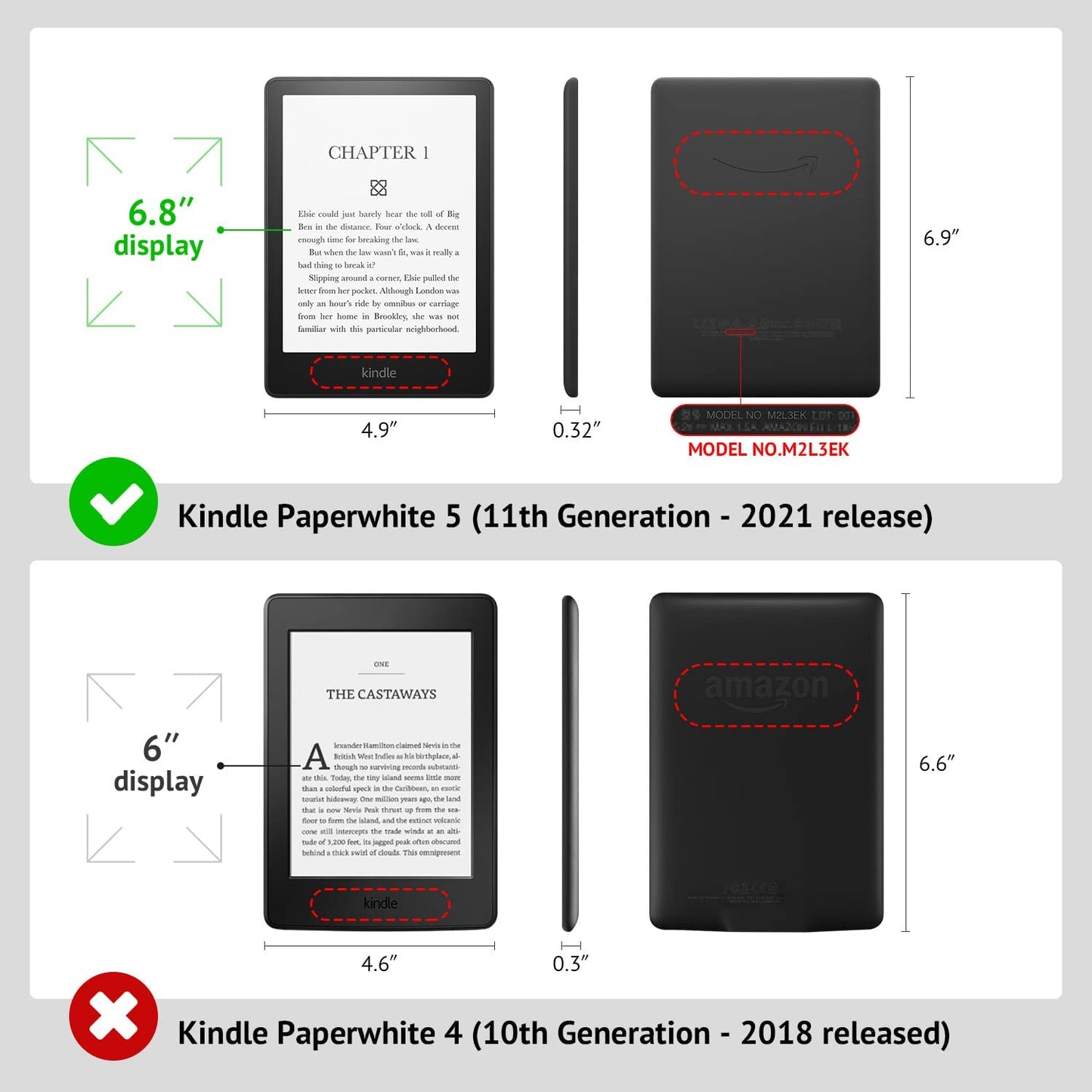 Stand Case for 6.8" Kindle Paperwhite 11Th Generation 2021 and Kindle Paperwhite Signature Edition, Premium PU Leather Cover with Auto Wake/Sleep, Angry Expression