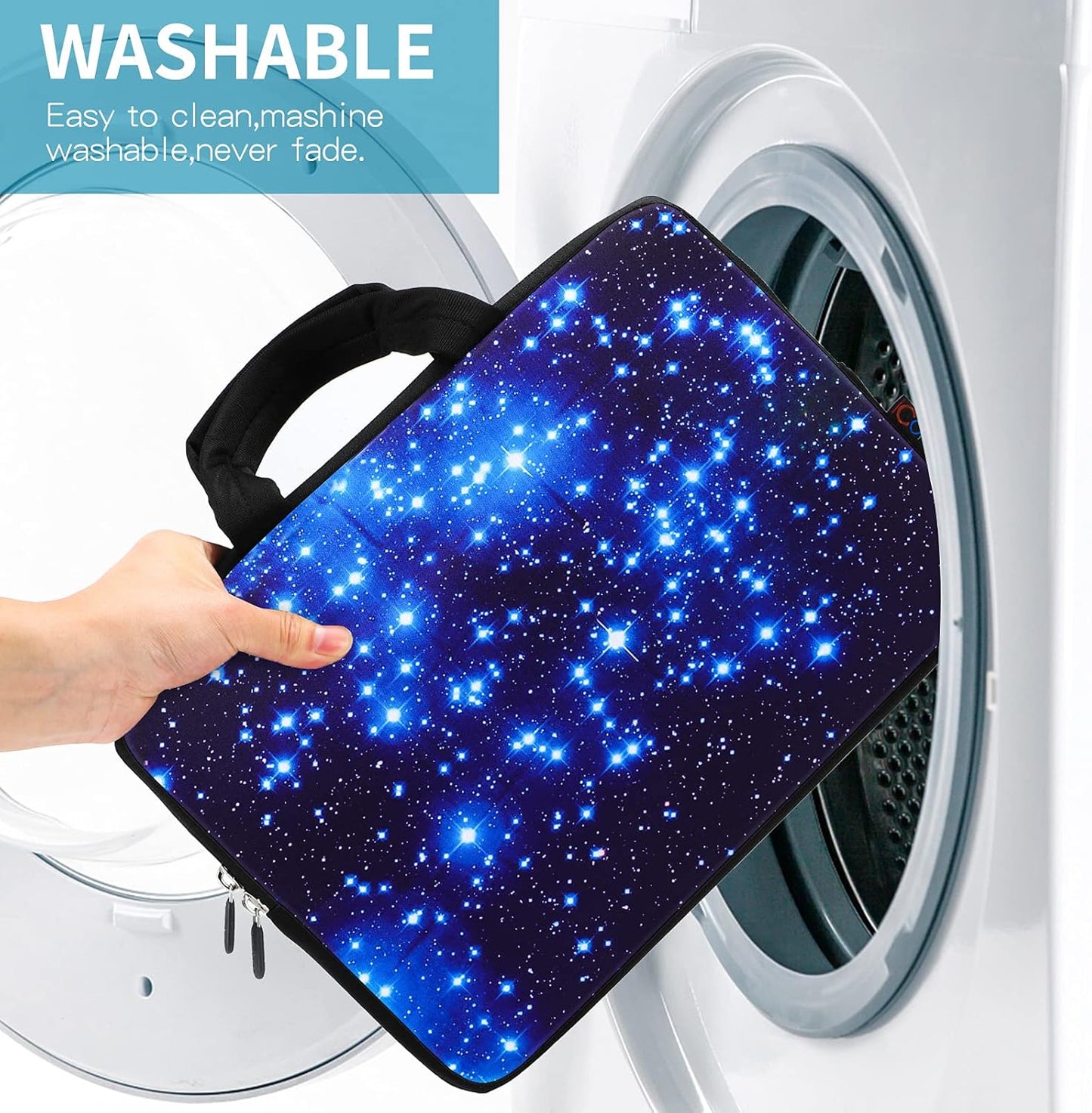 Starry Ultra-Portable Neoprene Carrying Protective Case Sleeve Briefcase Pouch Bag Tote with Handle Fits 11.6 12 12.1 12.2 Inch Netbook/Laptop (IHB12-003)