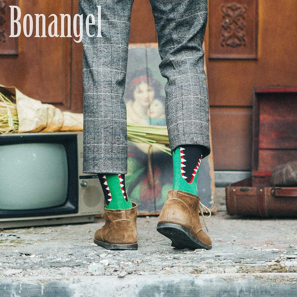 Fun Socks, Cool Cute Food Graphic Animal Novelty Crazy Funny Crew Dress Socks for Men