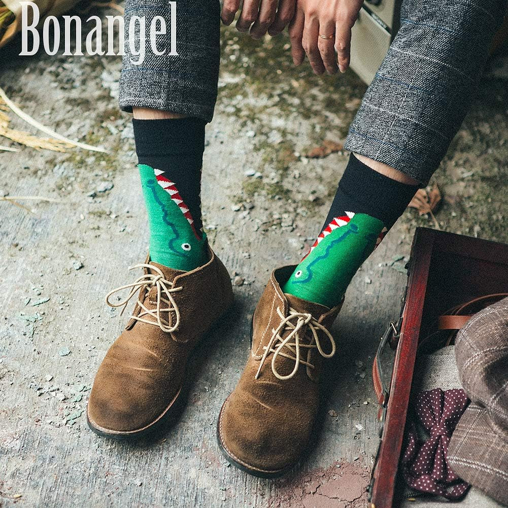 Fun Socks, Cool Cute Food Graphic Animal Novelty Crazy Funny Crew Dress Socks for Men