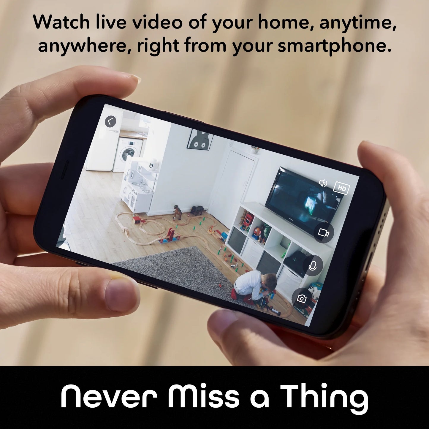 Aware 1080P Indoor Smart Home Security Camera 2 Pack | 2-Way Talk, Night Vision, Motion Alerts | Works with Alexa & Google Home | 2.4 Ghz Wi-Fi | 2 Pack