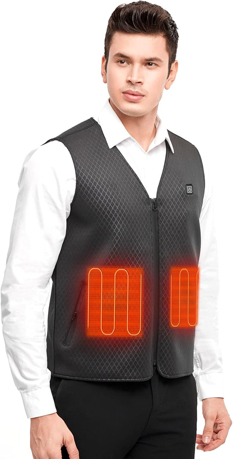 PKSTONE Heated Vest for Men & Women, Upgraded Lightweight Electric Heated Vest for Outdoor Fishing Hunting, Machine Washable