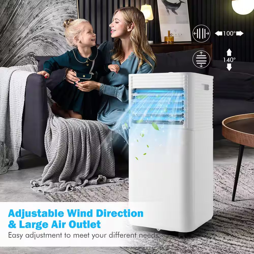 5,300 BTU Portable Air Conditioner Cools 350 Sq. Ft. in Black