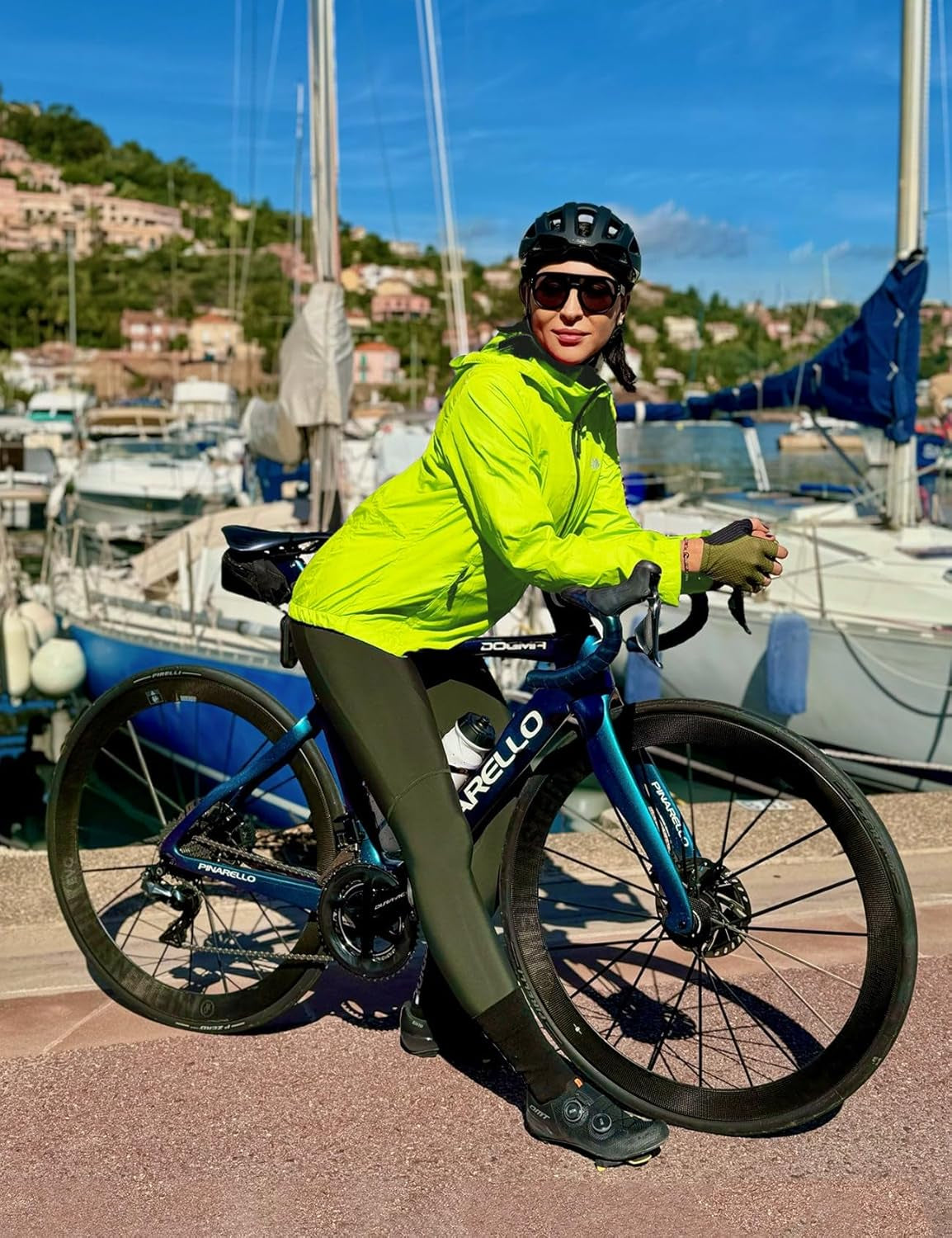 Women'S Cycling Running Jackets Lightweight Windproof Bike Windbreaker Reflective with Hooded