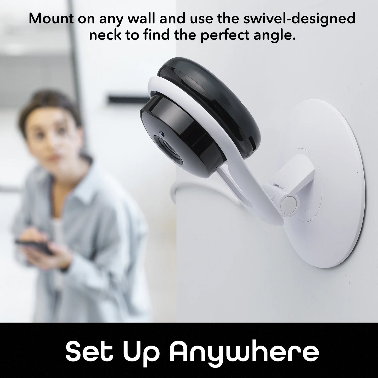 Aware 1080P Indoor Smart Home Security Camera 2 Pack | 2-Way Talk, Night Vision, Motion Alerts | Works with Alexa & Google Home | 2.4 Ghz Wi-Fi | 2 Pack