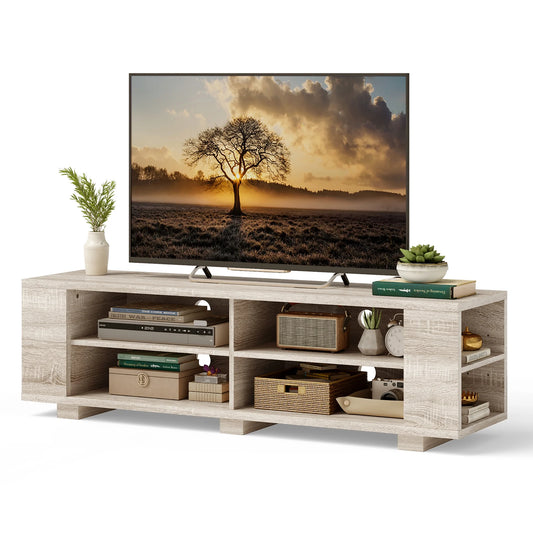 TV Stand Entertainment Media Center Console for Tv'S up to 65'' W/Storage Shelves