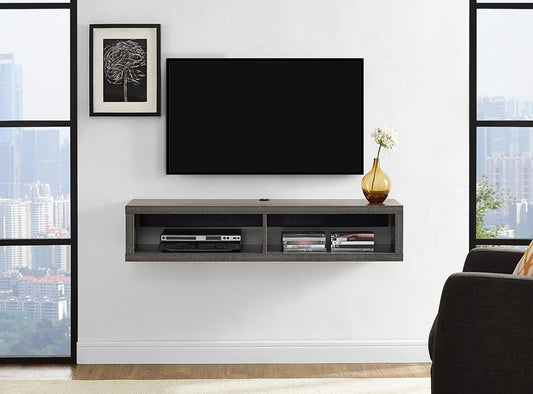 Floating TV Console, 48", Skyline Walnut