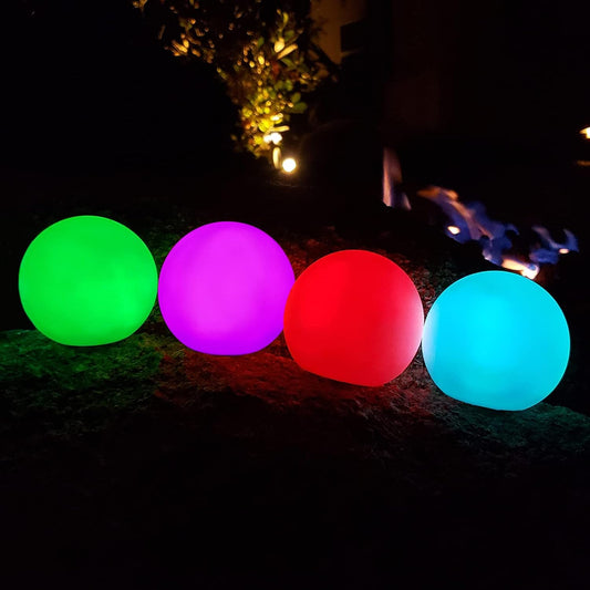 Floating Pool Light, RGB Color Changing Led Pool Glow Ball Lights, IP68 Waterproof Floating Led Pool Light, 3-Inch Pool Lights That Float, Floating Light Balls for Pool Bath Spa Hot Tub Gift (4Pcs)