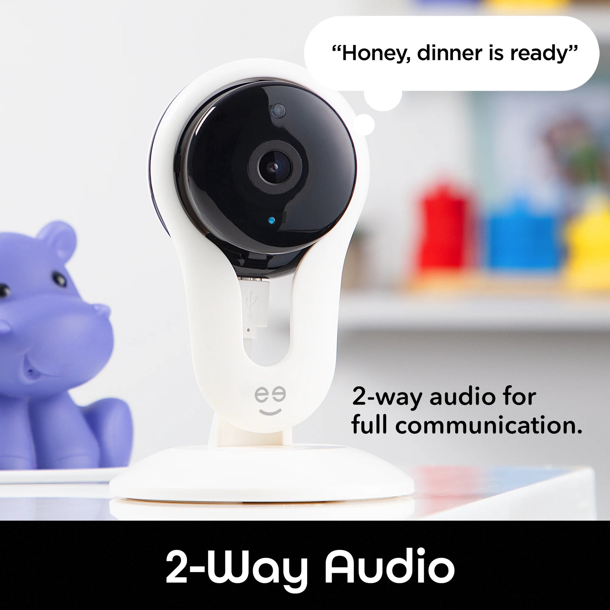 Aware 1080P Indoor Smart Home Security Camera 2 Pack | 2-Way Talk, Night Vision, Motion Alerts | Works with Alexa & Google Home | 2.4 Ghz Wi-Fi | 2 Pack