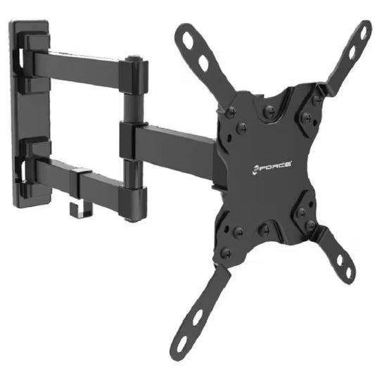 Full Motion Tilt and Swivel Dual Arm TV Wall Mount for Most 13 In. - 42 In. LED/LCD Tvs - Black