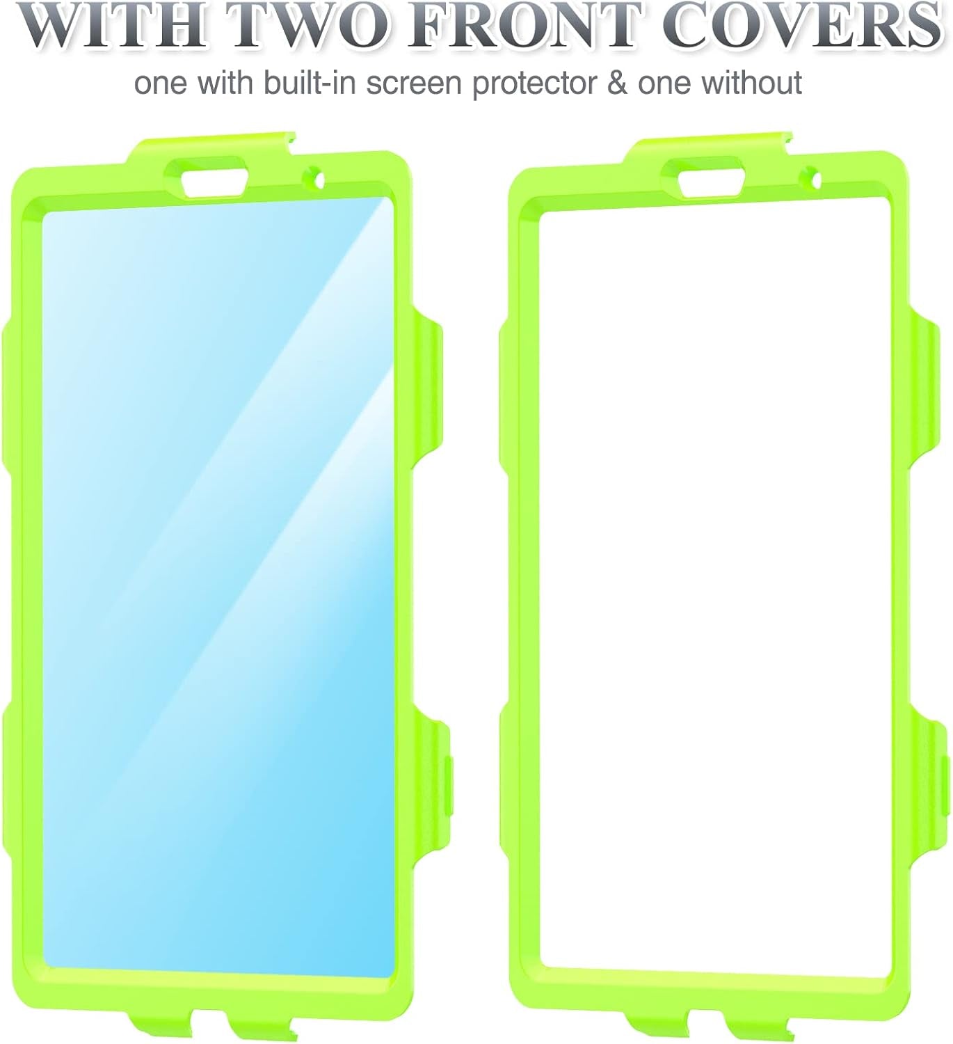 Case for Samsung Galaxy Tab A7 Lite 8.7'' with Screen Protector Pencil Holder [360 Rotating Hand Strap] &Stand, Drop-Proof Case for Samsung A7 Lite 2021 SM-T220/T225/T227, Green/Black