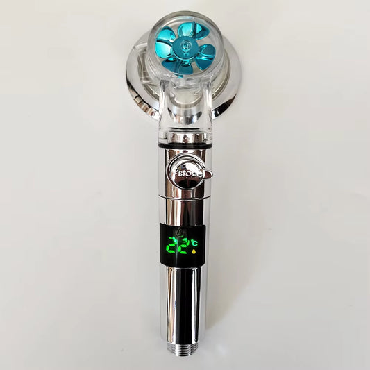 LED Digital Temperature Display Shower Head 3 Modes Large Flow Spray High Pressure Rainfall Shower Faucet Bathroom Accessories