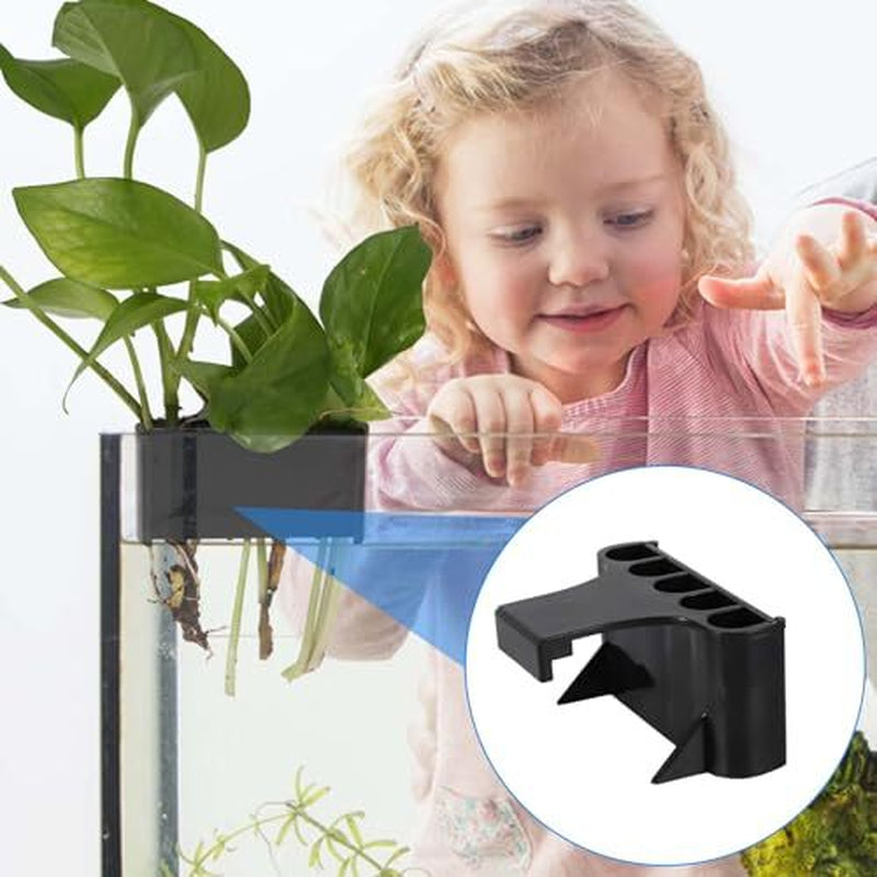 2Pcs Aquarium Plant Holder, 5 Holes Top Rimmed Aquarium Floating Planter Box